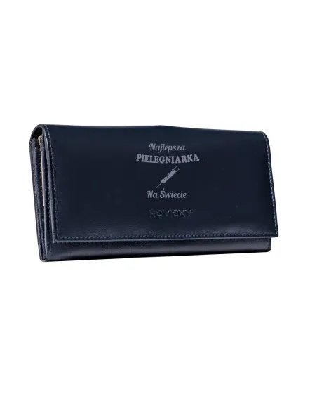 Portfel damski skórzany z GRAWEREM personalizowany prezent dla pielęgniarki