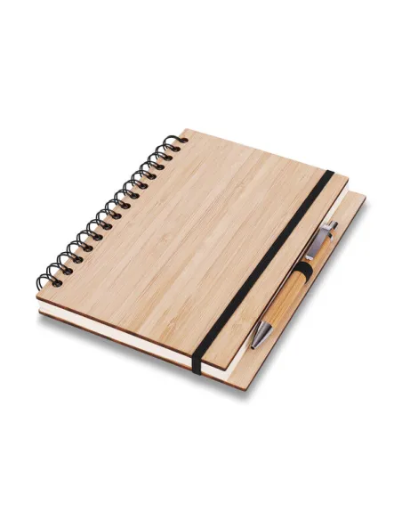 zestaw notes notatnik drewniany A5 grawer prezent dla architekta