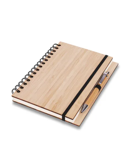 zestaw notes notatnik drewniany A5 grawer prezent dla psychologa