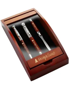 Zestaw piśmienniczy długopis pióro nóż do otwierania listów wesołych świąt prezent