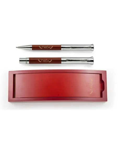 Zestaw piśmienniczy długopis pióro kulkowe GRAWER z imieniem nazwiskiem