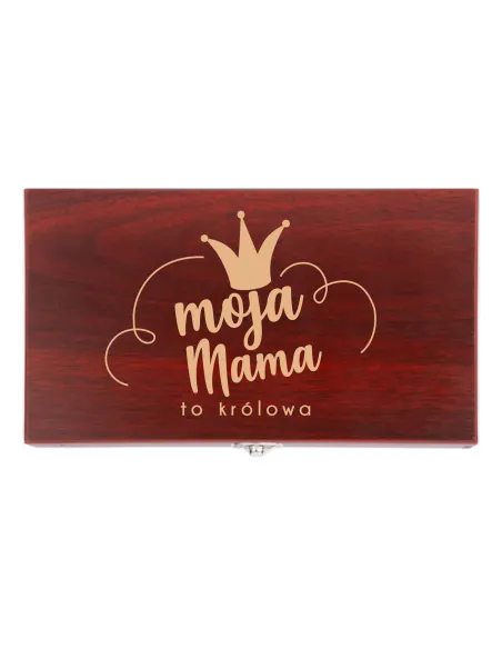 GRAWEROWANY Zestaw do wina PREZENT PERSONALIZOWANY DLA MAMY