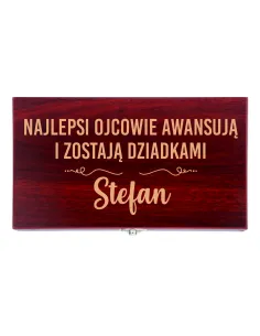GRAWEROWANY Zestaw do wina PREZENT PERSONALIZOWANY DLA DZIADKA