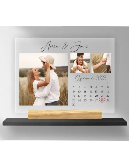 WYJĄTKOWY DZIEŃ WASZE ZDJĘCIE DATA wydruk na plexi prezent na walentynki