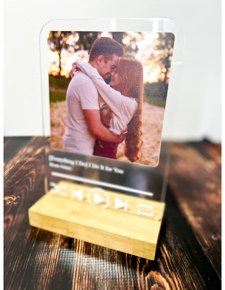 WYJĄTKOWY DZIEŃ WASZE ZDJĘCIE DATA wydruk na plexi prezent na rocznicę pamiątka ślubu