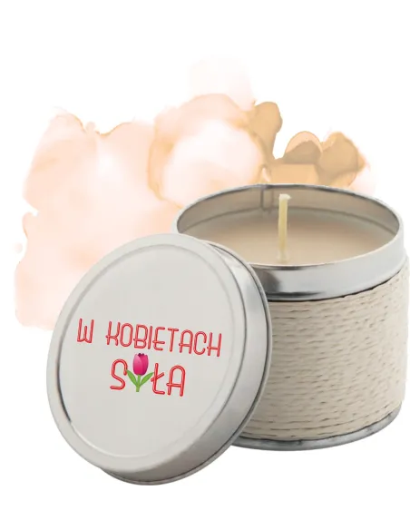 Świeczki zapachowe na Dzień Kobiet wyjątkowy prezent z nadrukiem UV