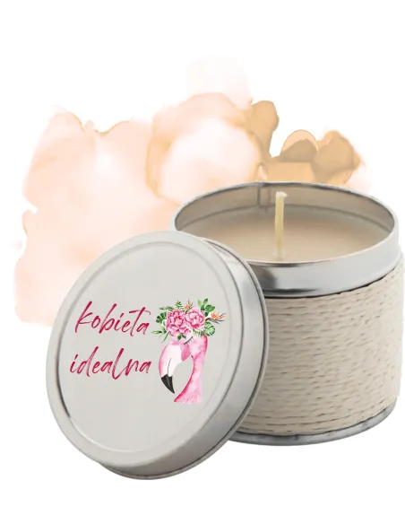 Świeczki zapachowe z nadrukiem oryginalny prezent na Dzień Kobiet