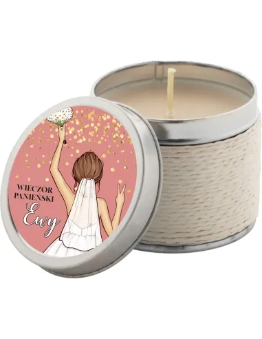 Personalizowane świeczki zapachowe na wieczór panieński z nadrukiem UV
