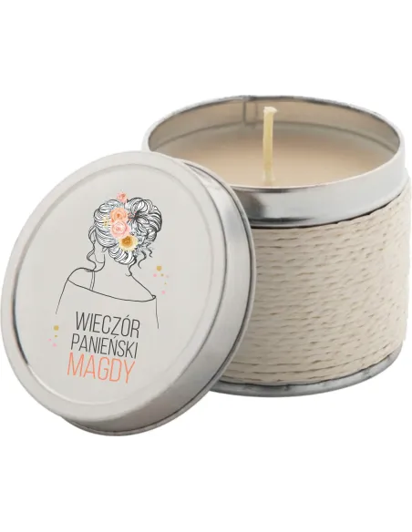 Świeczka zapachowa z nadrukiem UV oryginalny prezent na wieczór panieński