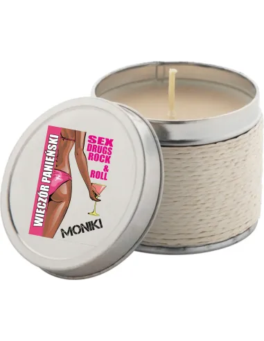 Świeczki zapachowe z personalizowanym nadrukiem UV na wieczór panieński