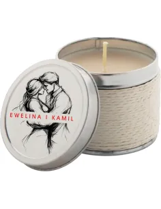 Personalizowany nadruk UV świeczki zapachowe na wesele podziękowanie dla gości