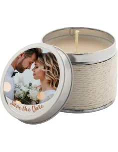 Personalizowane świeczki zapachowe na wesele ślub podziękowanie dla gości NADRUK UV