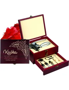 GRAWEROWANY Zestaw Akcesoria do wina PREZENT DLA MIŁOŚNIKA WINA z imieniem