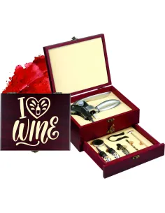 Zestaw akcesoriów winiarski z indywidualnym grawerem prezent dla konesera