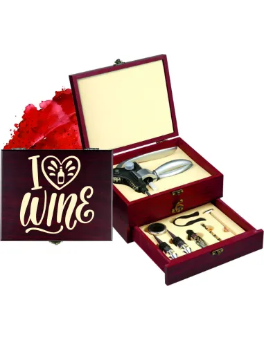 Zestaw akcesoriów winiarski z indywidualnym grawerem prezent dla konesera