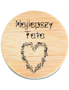 OTWIERACZ DREWNIANY magnes personalizacja PREZENT NA DZIEŃ TATY