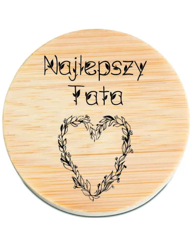 OTWIERACZ DREWNIANY magnes personalizacja PREZENT NA DZIEŃ TATY