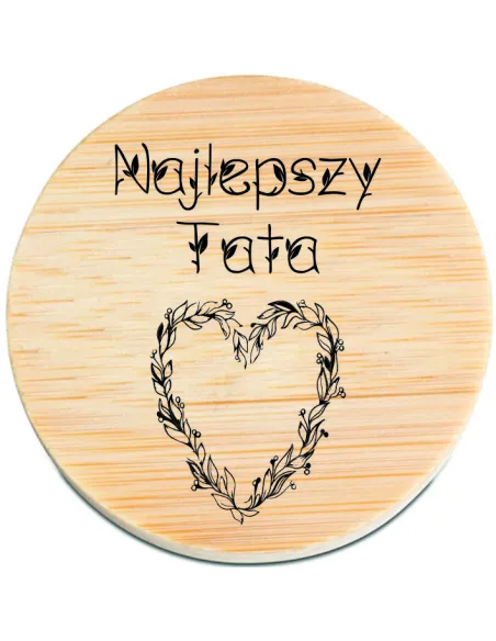 OTWIERACZ DREWNIANY magnes personalizacja PREZENT NA DZIEŃ TATY