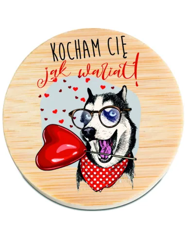 OTWIERACZ do piwa DREWNIANY magnes personalizacja PREZENT NA WALENTYNKI