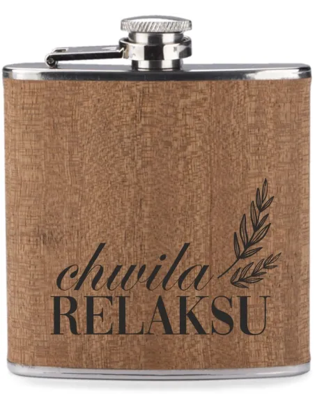 GRAWER Piersiówka 200 ml personalizowany prezent różne wzory Z TWOIM NAPISEM