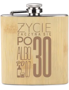 GRAWER Piersiówka 200 ml personalizowany prezent różne wzory NA URODZINY 30