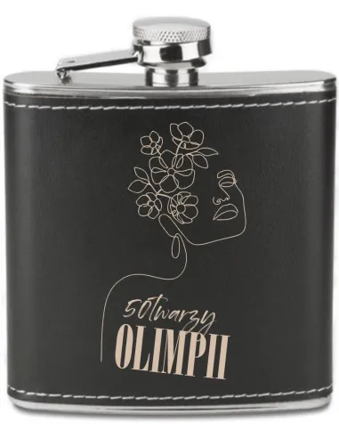 GRAWEROWANA Piersiówka 180 ml personalizowany prezent z TWOIM imieniem