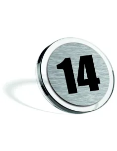 nierdzewna GRAWEROWANA TABLICZKA numerek NUMER CYFRA pokoju mieszkania na drzwi PLEXI LAMINAT