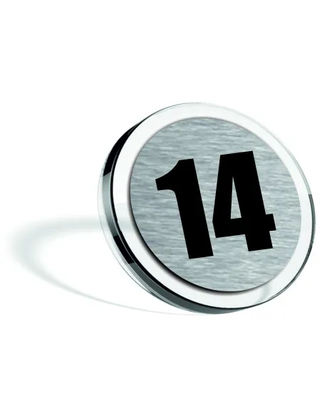 nierdzewna GRAWEROWANA TABLICZKA numerek NUMER CYFRA pokoju mieszkania na drzwi PLEXI LAMINAT