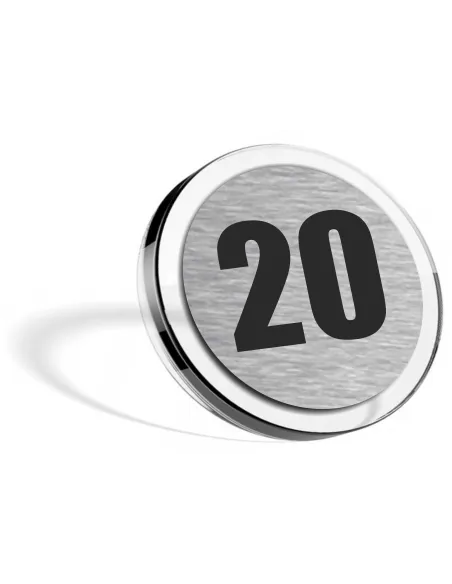 nierdzewna GRAWEROWANA TABLICZKA numerek NUMER CYFRA pokoju mieszkania na drzwi PLEXI LAMINAT 6 cm