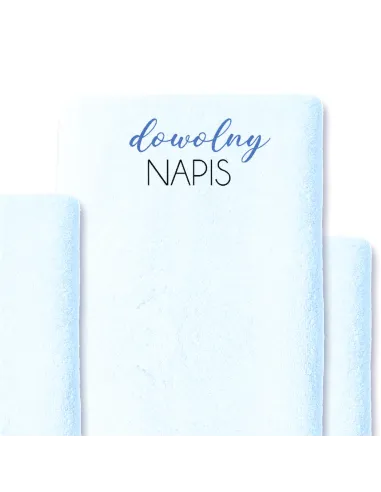 Ręcznik z HAFTEM Haftowany Personalizowany ręcznik LOGO firmy hotel 140x70 bawełna 50 szt