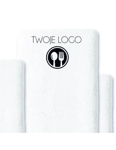 Ręcznik z HAFTEM Haftowany Personalizowany ręcznik LOGO firmy hotel 140x70 dużo kolorów 50 szt