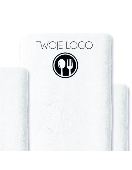Ręcznik z HAFTEM Haftowany Personalizowany ręcznik LOGO firmy hotel 140x70 dużo kolorów 50 szt