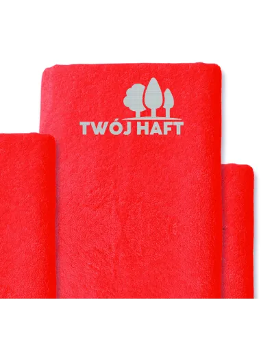 Ręcznik z HAFTEM Haftowany Personalizowany ręcznik LOGO firmy hotel 140x70 różne kolory 30 szt