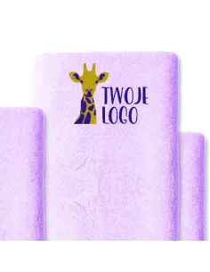 Ręcznik z HAFTEM Haftowany Personalizowany ręcznik bawełniany LOGO firmy hotel 140x70 cm 30 szt
