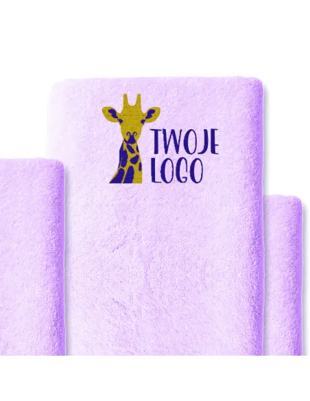 Ręcznik z HAFTEM Haftowany Personalizowany ręcznik bawełniany LOGO firmy hotel 140x70 cm 30 szt