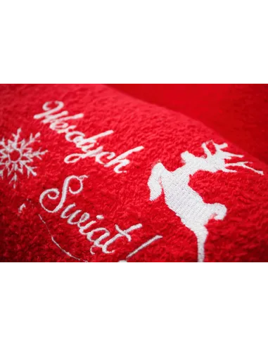 Ręcznik z HAFTEM Haftowany Personalizowany ręcznik bawełniany LOGO firmy hotel 140x70 cm 30 szt