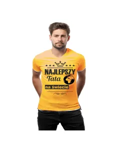 Koszulka z nadrukiem najlepszy tata na świecie