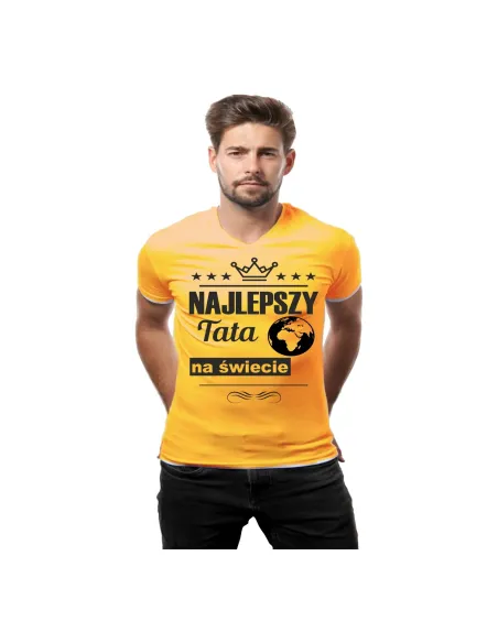 Koszulka z nadrukiem najlepszy tata na świecie