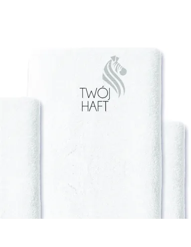 Ręcznik z HAFTEM Haftowany Personalizowany ręcznik LOGO firmy hotel 140x70 cm 5 szt bawełniane