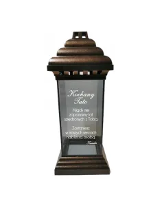 Znicz personalizowany z grawerem dedykacją