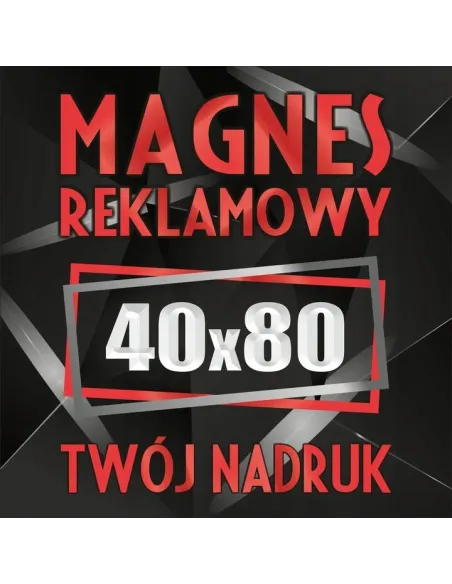 Magnesy reklamowe na samochód auto twoja reklama magnetyczna LOGO 40x80 cm