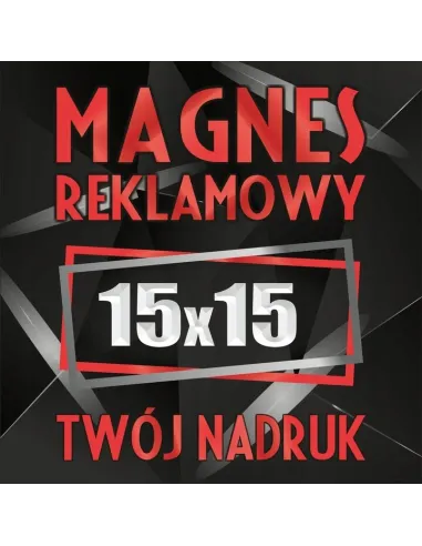 Magnesy reklamowe na samochód auto twoja reklama magnetyczna LOGO 15x15 cm