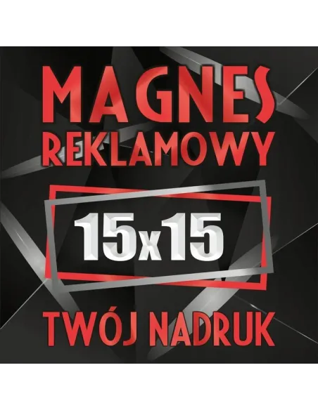 Magnesy reklamowe na samochód auto twoja reklama magnetyczna LOGO 15x15 cm