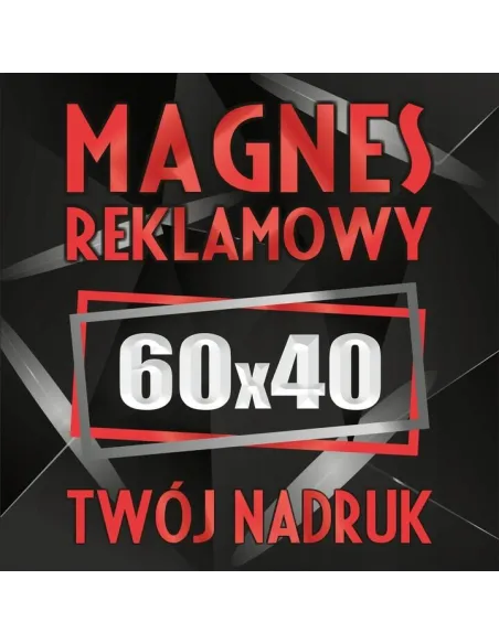 Magnesy reklamowe na samochód auto twoja reklama magnetyczna LOGO 60x40 cm
