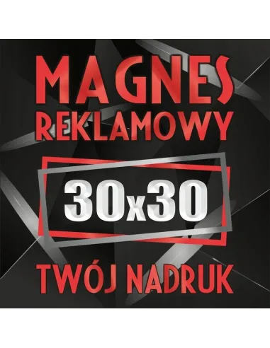 Magnesy reklamowe na samochód auto twoja reklama magnetyczna LOGO 30x30 cm