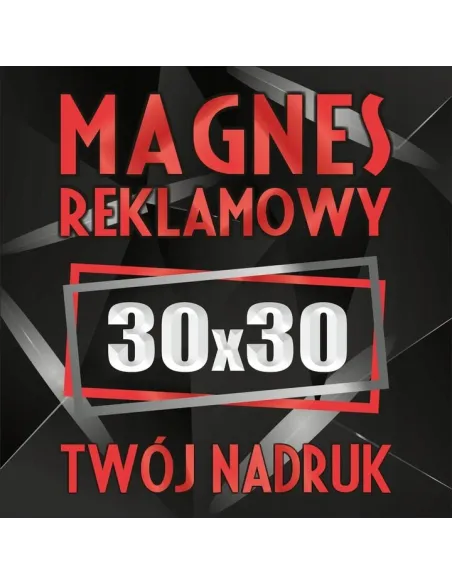 Magnesy reklamowe na samochód auto twoja reklama magnetyczna LOGO 30x30 cm