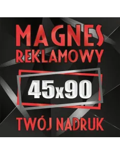 Magnesy reklamowe na samochód auto twoja reklama magnetyczna LOGO 45x90 cm