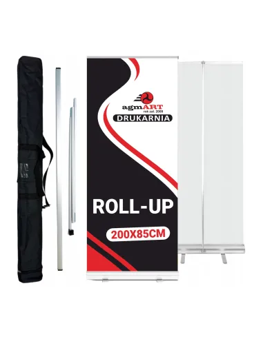 Roll up reklamowy 200x85 twoja REKLAMA z WŁASNYM LOGO BANER