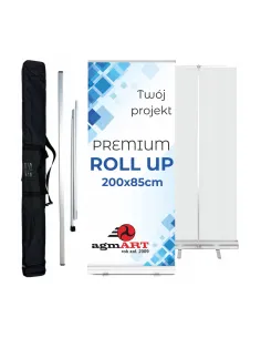 Roll up PRZENOŚNY SYSTEM WYSTAWIENNICZY 200x85 cm REKLAMA projekt gratis