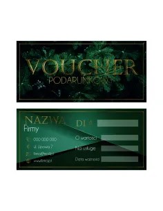 VOUCHERY PODARUNKOWE na zakupy lub usługi 60 szt. ciemny PODARUNEK PREZENT